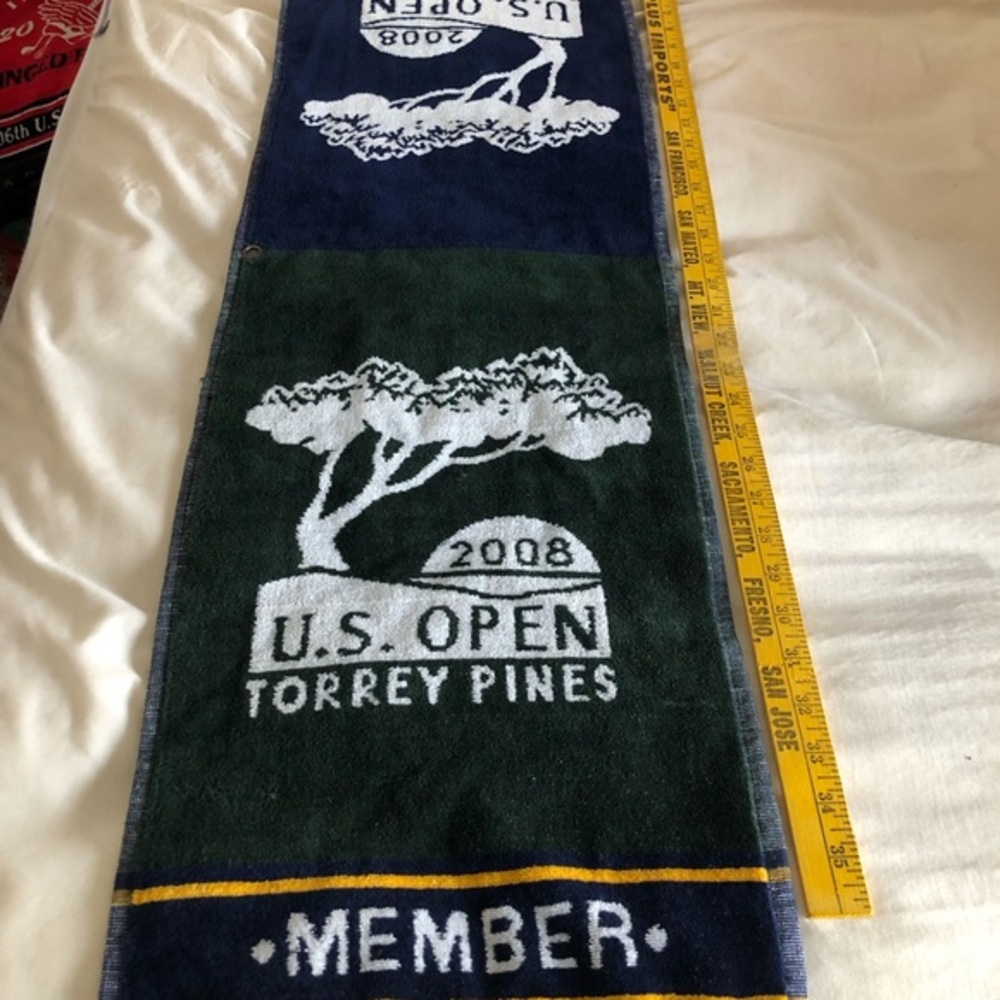 U.S. Open Torrey Pines‎ Golf Towel - Blue and Green